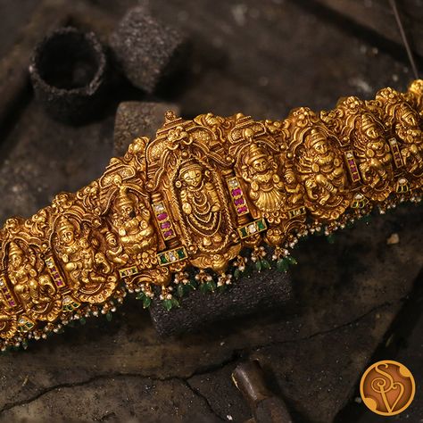 Hip Chains, Gold Vaddanam, Vanki Designs Jewellery, Antic Jewellery, Vaddanam Designs, Temple Jewellery Earrings, Kids Jewellery, Designer Bangles, Gold Temple Jewellery