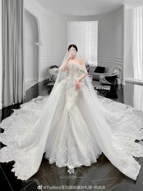 Jahez Dresses, Spicy Outfits, Fantasy Wedding Dresses, Korean Wedding Dress, Big Wedding Dresses, Pretty Quinceanera Dresses, Sparkle Wedding Dress, Fairy Tale Wedding Dress, Gowns Dresses Elegant