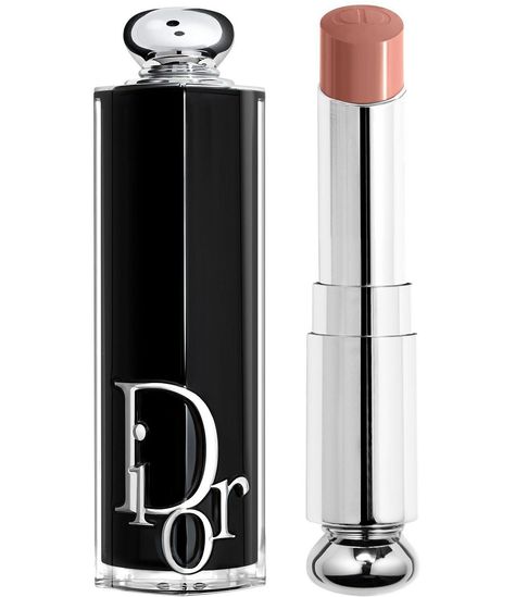 Dior Addict lipstick is reinvented with a refillable couture case.The 90% natural-origin formula offers up to 24-hours of hydration and 6 hours of color and shine. A true breakthrough formulation, Dior Addict's creamy sensorial texture composed of jasmine wax and plum oil, melts on the lips for a comfortable and lightweight lipstick with magnetic shine and intense color.Available in a wide range of trendy shades, this refillable lipstic Dior Addict Lipstick, Trendy Shades, Dior Lipstick, Shine Lipstick, Lipstick Designs, First Perfume, Dior Oblique, Beauty Make-up, Dior Addict