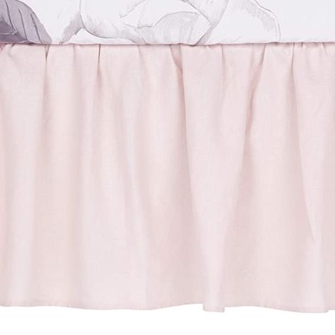 AmazonSmile : Lambs & Ivy Floral Garden Pink Linen Shirred Crib Skirt/Dust Ruffle : Baby Crib Bed Skirt, Floral Crib Bedding, Baby Nursery Design, Pink Crib, Lambs & Ivy, Baby Crib Bedding Sets, Floral Wall Decals, Crib Skirt, Baby Crib Bedding