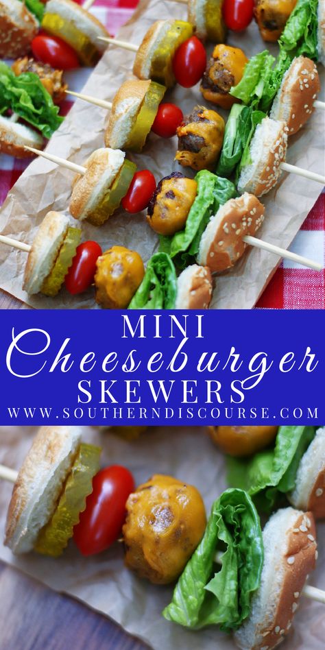 Mini Cheeseburger, Southern Cooking Recipes, Best Comfort Food, Fun Easy Recipes, Southern Cooking, On A Stick, Burger Recipes, A Stick, Breakfast Recipes Easy