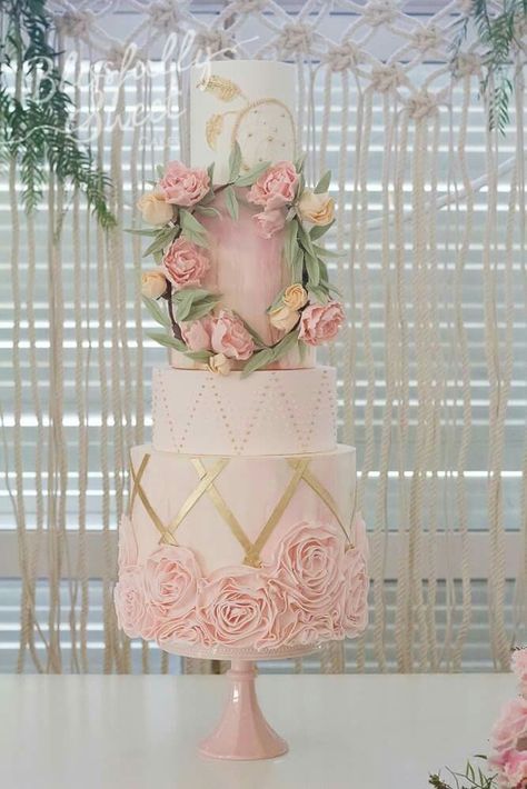 Tiered Cake, Amazing Wedding Cakes, Elegant Wedding Cakes, Elegant Cakes, Wedding Cake Inspiration, Beautiful Wedding Cakes, Gorgeous Cakes, Floral Cake, Occasion Cakes