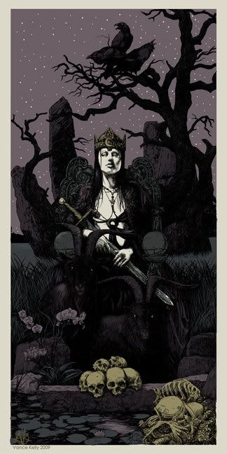 Morrighan The Morrigan, Celtic Gods, Celtic Goddess, Art Noir, Celtic Mythology, Tarot Art, Rock Posters, Art Et Illustration, Arte Fantasy