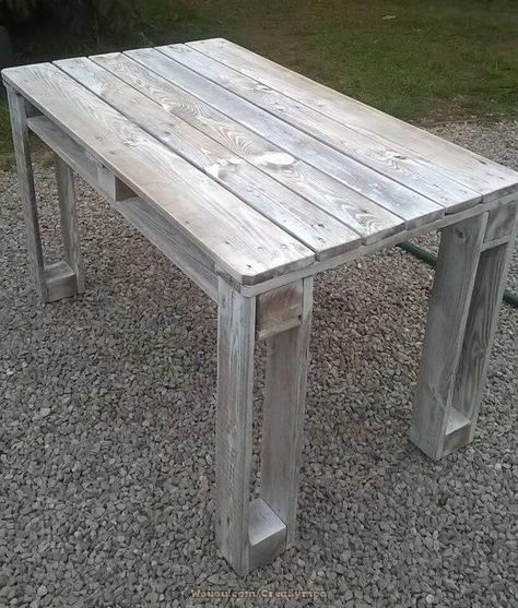 Table Palette, Dream Landscape, Pallet Projects Furniture, Wooden Pallet Furniture, Pallet Creations, Wooden Pallet Projects, Recycled Pallets, Pallet Outdoor, Diy Furniture Easy