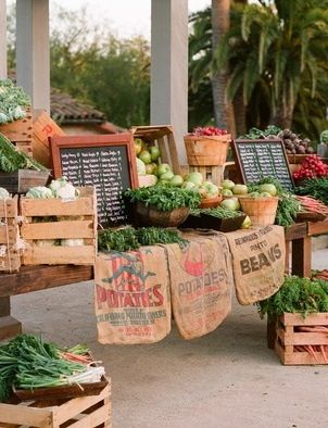 For Sale... Farmers Market Decor, Farmers Market Party, Farmers Market Stand, Farmers Market Booth, Farmers Market Display, Vegetable Stand, Farm Market, Fruit Stands, Local Farmers Market