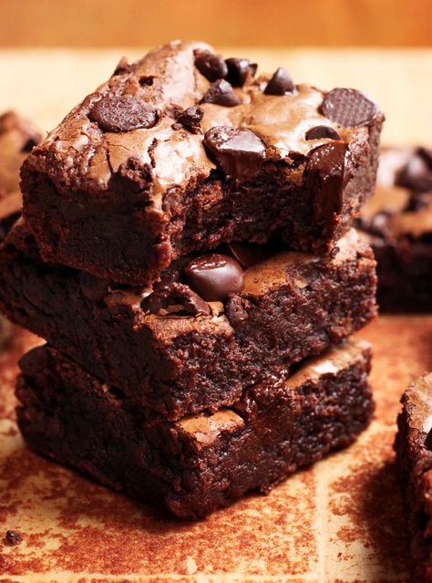 BEST EVER Small Batch Brownies recipe! - Scientifically Sweet Small Batch Baking, Chocolate Fudge Brownies, Double Chocolate Chip Cookies, Brownie Ingredients, Make Banana Bread, Chewy Chocolate Chip, Chewy Chocolate Chip Cookies, Best Brownies, Cooking For One