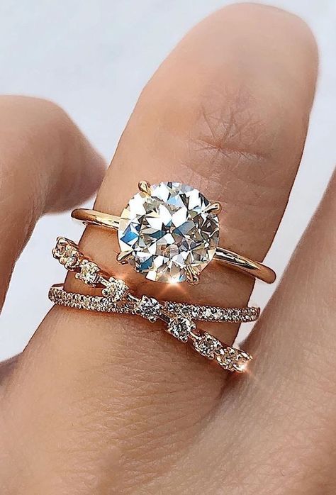 special stackble diamond engagement wedding rings Rose Gold Engagement Rings, Round Diamond Wedding Rings, Change Email, Brilliant Cut Diamond Engagement Ring, Solitaire Diamond Engagement Ring, Round Solitaire Engagement Ring, Engagement Ring For Her, Ring Trends, Diamond Engagement Wedding Ring