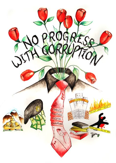 Anti Corruption Poster manual work Anti Corruption Poster 01 Poster Drawing About Corruption, Posters On Anti Corruption, Vigilance Awareness Drawing, Anti Corruption Poster Ideas, Corruption Poster Ideas, Vigilance Awareness Posters Drawing, Anti Corruption Painting, Say No To Corruption Drawing, Say No To Corruption Poster Drawing