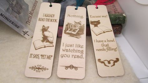 Wooden Bookmarks, Woodburning Projects, Laser Engraved Ideas, Laser Ideas, Coloring Bookmarks, Funny Women, Wood Burning Crafts, Cute Bookmarks, Metal Works