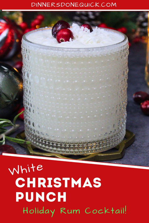 Celebrate the season with this delicious White Christmas Punch! Made with white rum, pineapple juice, white cranberry juice, creamy coconut milk, and a splash of lemon-lime soda, this cocktail is perfect for holiday gatherings. Refreshingly festive with a tropical twist, it looks as good as it tastes. Garnish with cranberries and coconut shavings for a winter wonderland touch. Cheers to a happy holiday season! #WhiteChristmasPunch #HolidayCocktail #FestiveDrinks #RumCocktail #ChristmasRecipes Snowy Christmas Phantom Punch, Holiday Boozy Punch, Creamy White Christmas Punch, White Christmas Punch With Coconut Milk, Pina Colada Christmas Drink, Christmas Punch With Malibu Rum, White Cranberry Christmas Punch, White Christmas Cocktails Easy, Christmas Malibu Rum Drinks