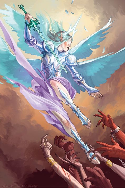 Forgotten Realms, Dungeons And Dragons Characters, Dnd Art, Angels And Demons, Angel Art, Medieval Fantasy, Dnd Characters, Character Concept, Character Illustration