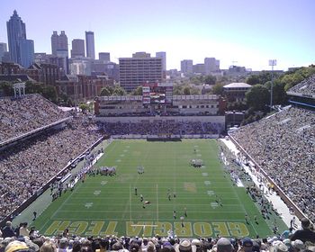 Bobby Dodd Stadium Georgia Tech Football, Ga Tech, Georgia Institute Of Technology, Georgia Tech Yellow Jackets, College Football Teams, Sports Stadium, Football Stadium, Football Teams, Football Stadiums