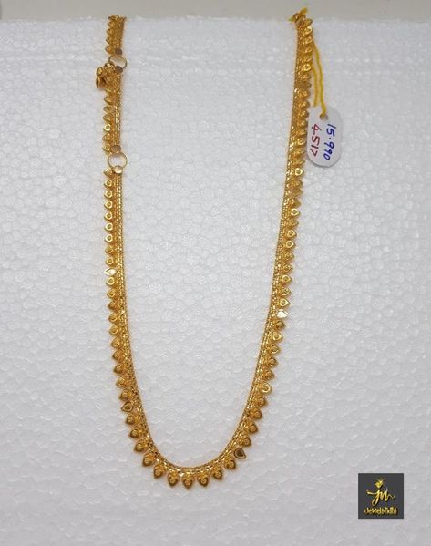 Gold Molathadu Designs For Kids, Gold Nallapusalu Designs, Ruby Haram, Kasula Peru, Mango Haram, Mango Mala, Fashion Jewelry Necklaces Gold, Golden Jewellery, Gold Earrings For Kids