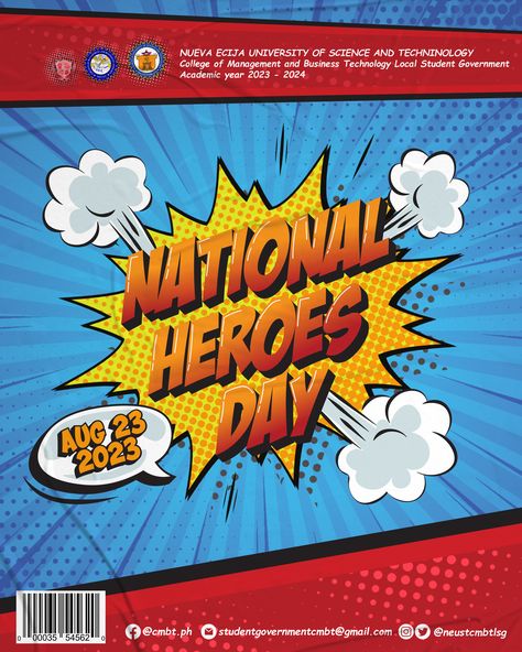 Comic Pubmat Ideas, National Heroes Day Pubmat, School Pubmat, National Heroes Day, Pubmat Ideas, Ig Edit, Canva Idea, Funny Text Pictures, Student Government