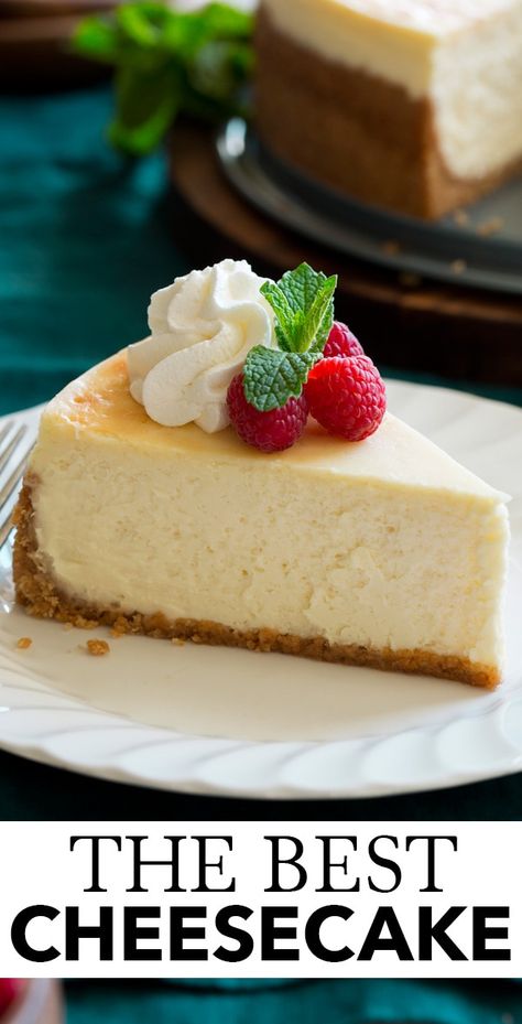 Cheesecake For A Large Crowd, Home Made Cheesecake Recipe, Best Ever Cheesecake, Eggless Cheesecake Recipes, Fluffernutter Pie, The Best Cheesecake Recipe, Best Cheesecake Recipe, Perfect Cheesecake, Cheesecake No Bake