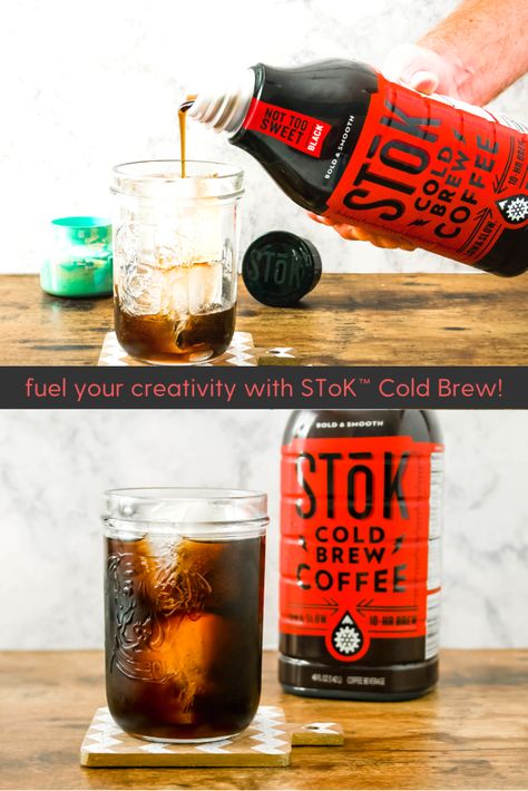 have a BIG project to conquer?? fuel your creativity with SToK Cold Brew Coffee | a flavor journal AD #coffee #coldbrew #blogger #creative #creativefuel #morningcoffee #LookAtYouGo Stok Cold Brew Recipes, Stok Coffee Recipes, Stok Cold Brew Coffee Recipe, Cold Brew Coffee Recipe, Cold Brew Recipe, Cold Brew Iced Coffee, Iced Coffee At Home, Ice Coffee Recipe, Coffee Uses