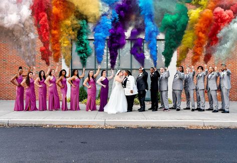 Poly Wedding Ideas, Rainbow Wedding Centerpieces, Queer Wedding Ideas, Lgbt Wedding Ideas, Pride Wedding Ideas, Lgbtq Wedding Two Brides, Lgbtq Wedding Ideas, Lgbt Wedding Attire, Gay Wedding Ideas