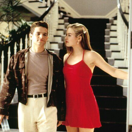 Cher Horowitz Outfit, Clueless Movie, Cher Outfits, Cher Clueless, Cher Horowitz, White Calvin Klein, Alicia Silverstone, Red Slip Dress, Clueless Outfits