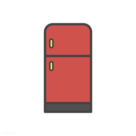 Fridge Drawing, Drawing Step By Step, Drawing Step, Free Vectors, Step By Step Drawing, Free Image, Cartoon Drawings, Premium Vector, Refrigerator