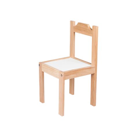 De 5 a 10 días hábiles Descripción Silla de madera infantil acabada en blanco y natural. Color  Varios colores Material Madera Pino Medidas Profundo: 30 cm Frente: 30 cm Altura: 60 cm Altura de asiento: 30 cm Por qué nos encanta este producto: "Silla de madera estilo escandinavo. Para dar a espacios infantiles: estétic Step Stool, 2 A, Outdoor Chairs, Outdoor Furniture, Outdoor Decor, Furniture, Home Decor, Home Décor