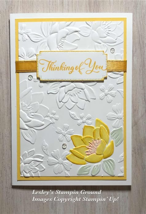 Lesley's Stampin Ground : Layered Florals Embossing Folder Stampin Up Layered Florals 3d, Stampin Up Magnolia Embossing Folder, Altenew Daisies 3d Embossing Folder, Layered Florals Stampin Up Cards, Stampin Up Layered Florals 3d Embossing Folder, Stampin Up Layered Florals Embossing Folder, Layered Florals 3d Embossing Folder, Stampin Up Layered Florals, Embossing Folder Cards Ideas