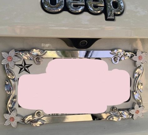 Angel License Plate, Flower License Plate Frame, Pink License Plate Frame, Car License Plate Frame, Car Plates Ideas, Cool License Plates Ideas, Car License Plate Ideas, Girly License Plate Ideas, Licence Plate Ideas