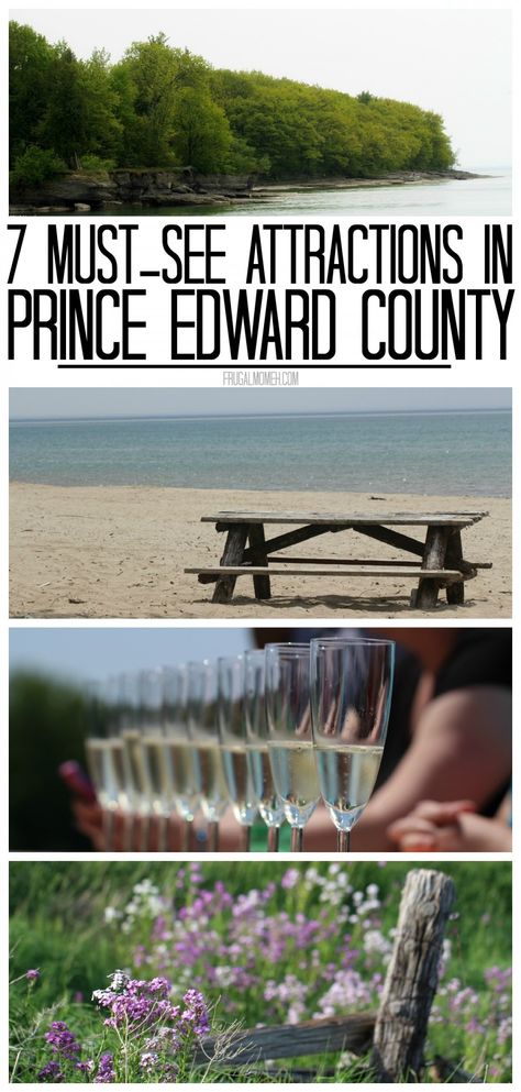 7 Must-See Attractions in Prince Edward County, Ontario - One of Canada's Top Tourist Destinations! Prince Edward County Ontario, Ontario Road Trip, Newfoundland Travel, Canadian Road Trip, Travel Island, Canada Trip, Ontario Travel, Frugal Mom, Prince Edward County