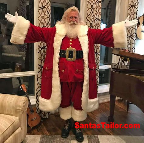 Santa Claus Suits, Santa Suits For Sale, Mrs Claus Dress, Santa Clothes, Santa Costumes, Cosplay Men, Santa Claus Pictures, Santa Claus Suit, Santa Claus Outfit