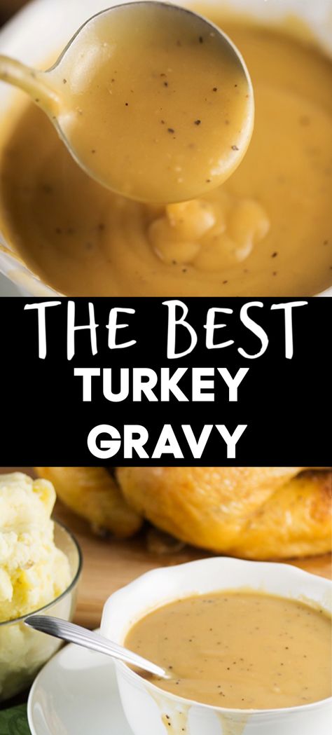 Best Turkey Gravy Recipe, The Best Turkey Gravy, Best Turkey Gravy, Turkey Gravy Recipe, The Best Turkey, Thanksgiving Food Sides, Perfect Turkey, Turkey Stock, Best Thanksgiving Recipes