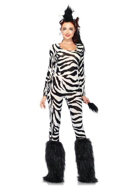 Animal Costumes Women, Leg Avenue Costumes, Zebra Costume, Party City Costumes, Catsuit Costume, Bodysuit Costume, Halloween 2013, Animal Costumes, Fancy Dress Accessories