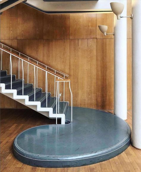 Gunnar Asplund, Swedish Architecture, Swedish Interiors, Interior Stairs, Gothenburg, Mid Century Modern Design, City Hall, Mid Century Design, Architecture Details