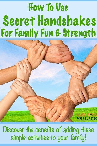 Learn how to use secret handshakes for family fun & strength. These simple activities are a fun kinesthetic way to develop a variety of skills and build relationships. Secret Handshake Ideas, Hand Shakes, Boys Activities, Cool Handshakes, Family Activities Preschool, Secret Handshake, Simple Activities, Screen Free Activities, Activities For Boys