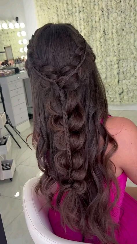 Hair Style Vedio, Easy Hairstyles For Thick Hair, Long Hair Wedding Styles, Hair Tips Video, Hair Tutorials Easy, Front Hair Styles, Peinados Fáciles Para Cabello Corto, Hair Tutorials For Medium Hair, Hair Up Styles