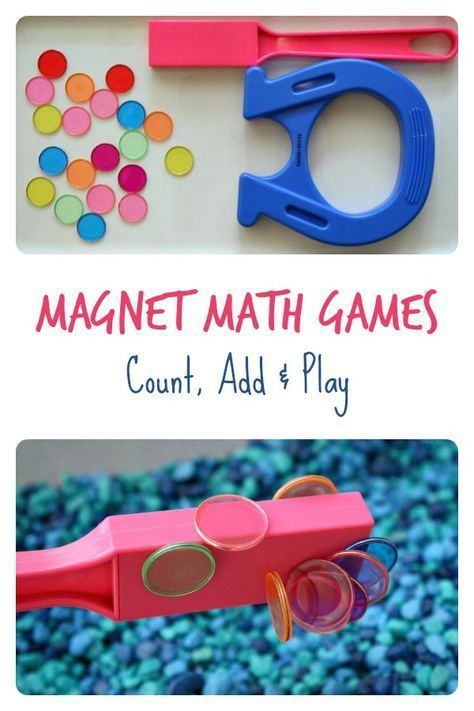 Magnet math game for preschool and kindergarten. #biology #scienceexperiments #scienceforkids #kids #learning Game For Preschool, Magnet Activities, Preschool Math Games, First Day Of Kindergarten, Math Games For Kids, Math Education, Math Learning, Prek Math, Elementary Teaching