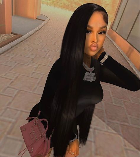 Second Life Avatar Baddie, Annie Mae, Imvu Baddie, Cute Imvu Baddies, Second Life Avatar, 16th Birthday Outfit, Black Bratz Doll, Celebrity Selfies