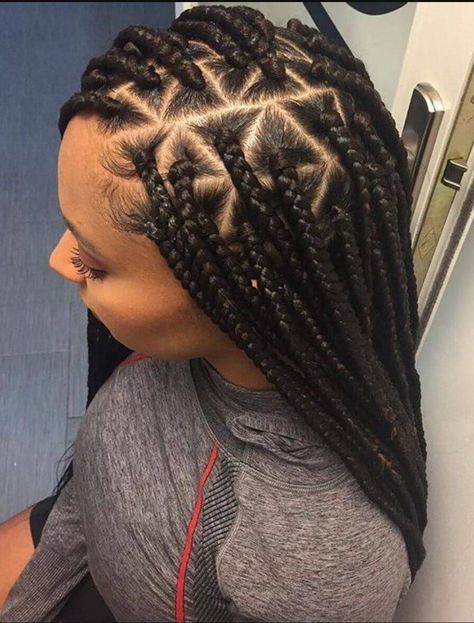 Triangle Box Braids Triangle Braids, Triangle Box Braids, Big Box Braids, Blonde Box Braids, Twisted Hair, Long Box Braids, Pelo Afro, Box Braids Styling, Beautiful Braids