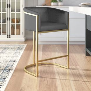 Darkest Black Color, Velvet Stool, Counter Bar, Wayfair Furniture, Meridian Furniture, Counter Bar Stools, Kitchen Bar Stools, Swivel Bar Stools, Bar Counter