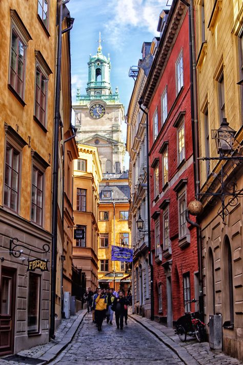 Streets of Stockholm 4 by CitizenFresh on DeviantArt Stockholm Old Town, Sweden Aesthetic, Travel Sweden, Stockholm Travel, Europe Street, Vertical City, Sweden Travel, Scandinavia Travel, Senior Trip