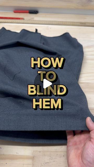 Kai Mckenzie on Instagram: "You'll never want to sew normal hems on trousers after seeing this video!  Theres no need to spend more money on new machines when you can just do this.  (Old machines seem to not have this feature. Sorry 🤧)  From what I know, this is the best you can get with a regular sewing machine. If you want better results, I would suggest buying a blind hemming machine  I think this is perfectly fine!   #sewing #sew #sewsewsew #alterations #imakemyownclothes #sewingtips #fashiondesign #fashiondesigner" How To Sew A Blind Hem With A Sewing Machine, Blind Stitch Machine, How To Hem Sleeves, Blind Hem Stitch Machine, Sewing Projects From Old Clothes, Sewing Alterations Tips And Tricks, Sewing A Hem, Sewing Hacks Alterations, Blind Hem Tutorial