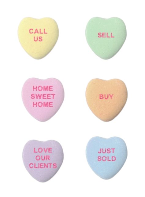 If real estate agents wrote candy conversation hearts... Conversation Heart Valentines, Valentines Cookies, Conversation Heart, Conversation Hearts, Heart Valentines, Mobile Video, Valentine Cookies, Converse With Heart, Heart Candy