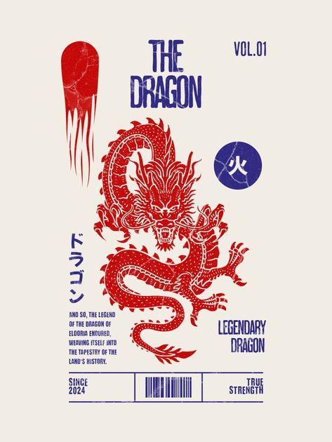 Lucky Cat Graphic Design, Chinese Design Poster, Dragon Graphic Design, Chinese Dragon Illustration, Chinese Graphic Design, Chinese Dragon Design, Japan Dragon, Clothing Illustration, Graffiti Inspiration