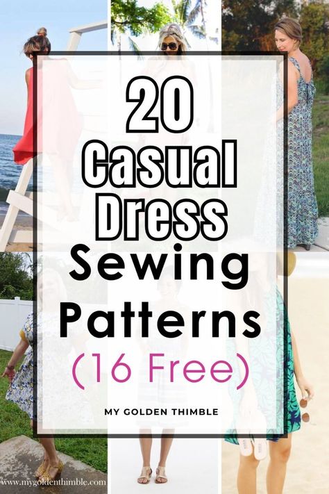 Top 20 Easy Summer Dress Sewing Patterns for Women Patterns For Summer Dresses, Plus Size Dress Patterns For Women Free, Dresses To Make Diy, Beginners Dress Pattern, Beginner Friendly Dress Pattern, Easy Summer Dress Patterns Free, Simple Sun Dress Pattern Free, Easy Sundress Sewing Pattern, Summer Dress Free Pattern Sewing