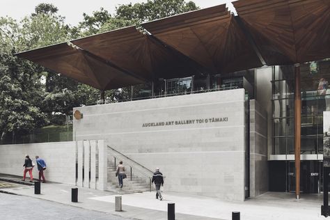 Auckland Art Gallery, Architectural Art, Air New Zealand, Vernacular Architecture, Entrance Design, Front Entrances, Main Entrance, Facade Design, Architecture Model