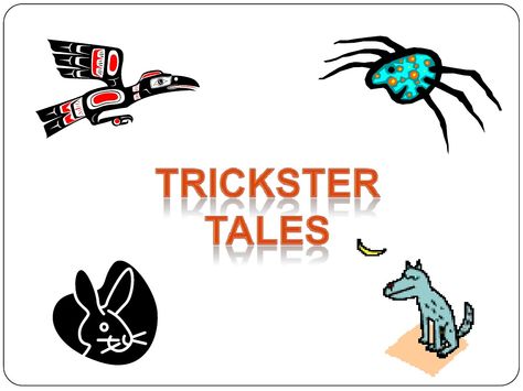 trickster-tales-presentation by mburkha via Slideshare Native American Literature, Trickster Tales, Nautical Classroom, Library Lesson Plans, Modern Myth, Children's Library, Literacy Lessons, Fiction Stories, Love Teacher