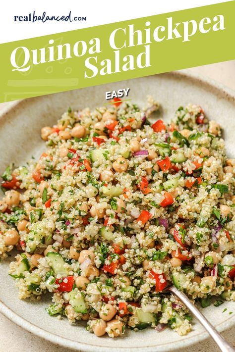 Quinoa Salad Dressing, Quinoa Chickpea Salad, Easy Quinoa Salad, Fresh Corn Salad, Chicken Caesar Pasta Salad, Red Pepper Soup, Chickpea Salad Recipes, Quinoa Salad Recipes, White Bean Soup