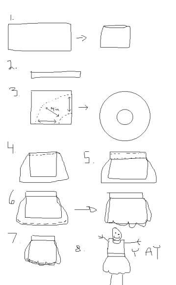 Hice una falda de burbujas! ! Ahora con TUTORIAL DIY (fotos) - ROPA Ballon Skirt Pattern, Bubble Skirt Diy, Bubble Skirt Tutorial, Diy Bubble Skirt, Balloon Skirt Pattern, Bubble Skirt Pattern, Skirts Tutorial, How To Make Balloon, Flat Drawings