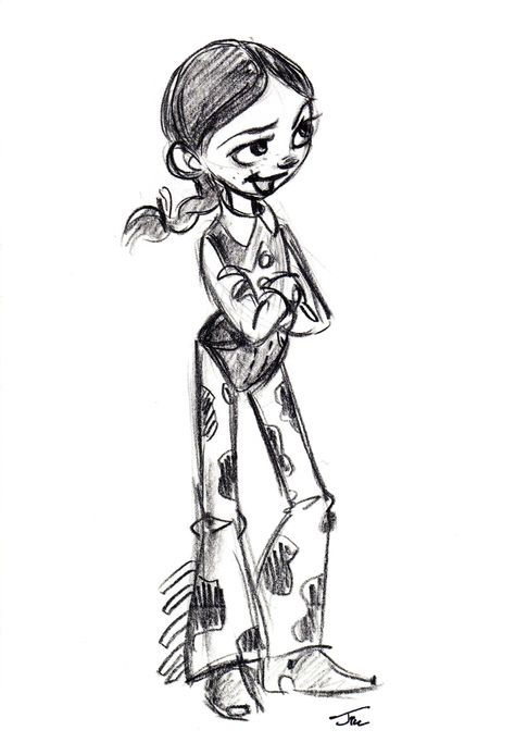 Jessie Concept Art #illustration #popculture #disney #pixar #toystory #toystory2 #conceptart Disney Pencil Drawings, Story Sketch, Toy Story Movie, Jessie Toy Story, Story Drawing, Disney Artwork, Pencil Sketches, Disney Fairies, Toy Story Birthday