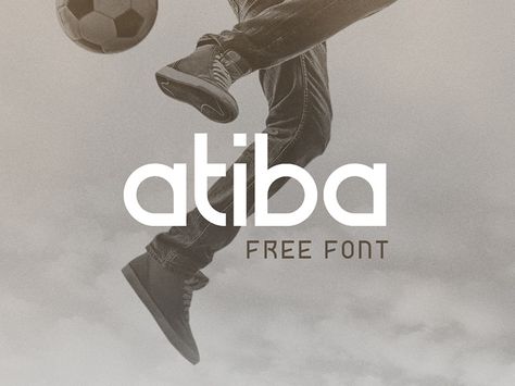 Atiba is an experimental font that aims to combine perfect geometric curves with solid straight lines to create a sportive, energetic and timeless look. It is free for both personal and commercial... A Font Logo, Free Font Commercial Use, Tech Font Design, A Typography Design, Experimental Font, Free Behance Font, Font For Logo, Handscript Font, Futuristic Typeface