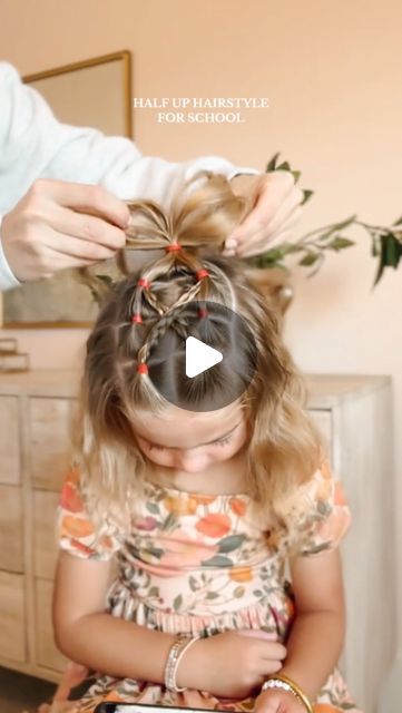 Half Up Half Down Girls Hairstyles, Half Up Kids Hairstyles, Half Up Half Down Kids Hair, Toddler Half Up Half Down Hair, Girls Half Up Hairstyles Kids, Kids Hairstyles For School, School Hairdos, Picture Day Hairstyles For Kids, Summer Hairdos