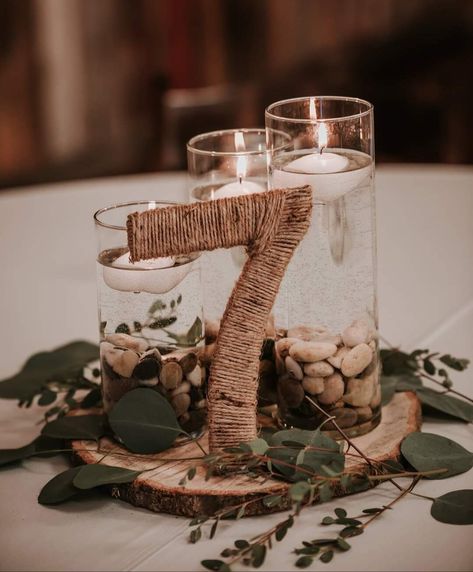 Practical Wedding Centerpieces, Wedding Centerpiece Rustic, Fall Simple Wedding Centerpieces, Classy Rustic Wedding Centerpieces, Windmill Wedding Decor, Deer Antler Table Centerpieces, September Rustic Wedding, Centerpieces Wedding Unique, Ship Wedding Ideas